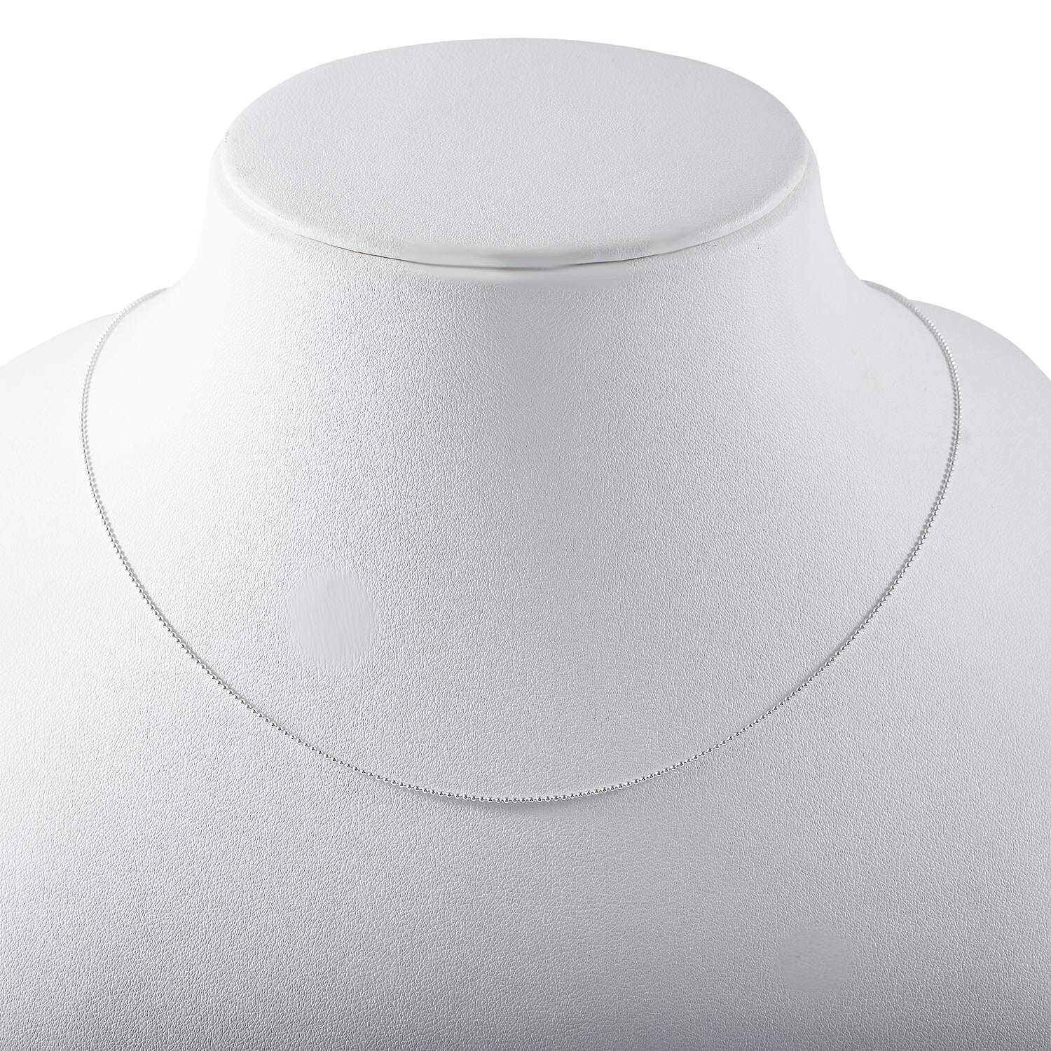 Sterling Silver Beaded Link Chain 18 Inches 1.60 Grams