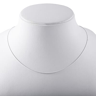 Sterling Silver Beaded Link Chain 18 Inches 1.60 Grams