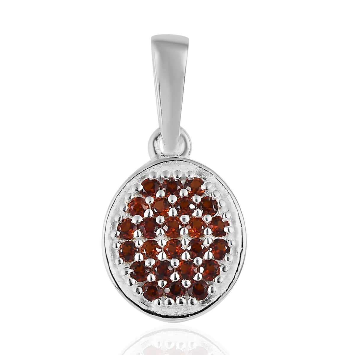 Mozambique Garnet Pendant in Sterling Silver 0.25 ctw image number 0