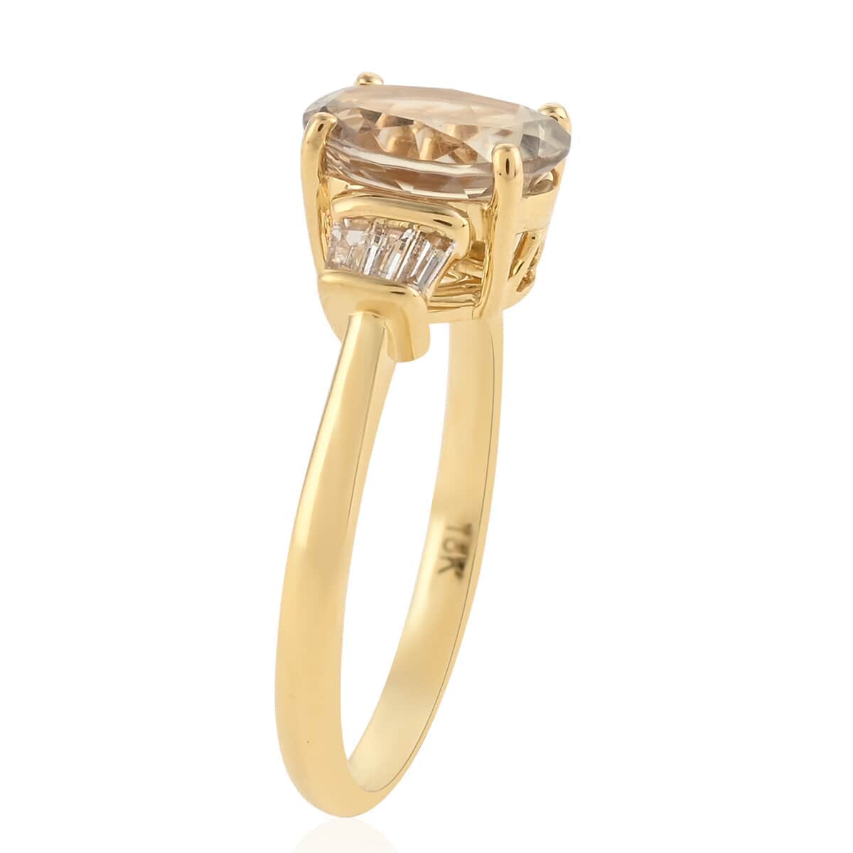 Iliana 18K Yellow Gold AAA Turkizite and G-H SI Diamond Ring (Size 10.0) 2.25 ctw image number 1