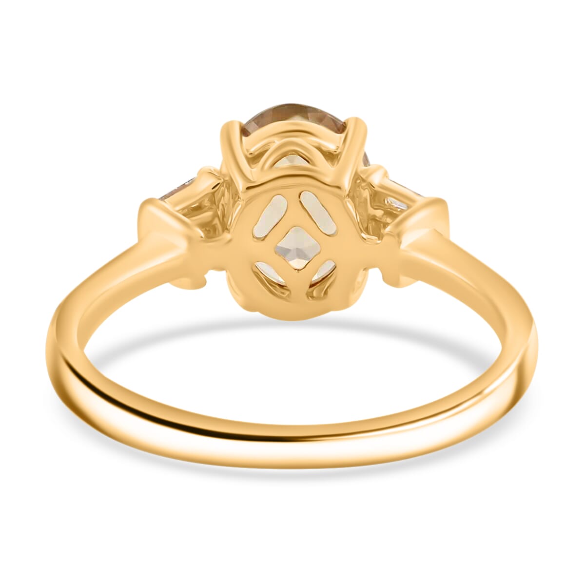 Iliana 18K Yellow Gold AAA Turkizite and G-H SI Diamond Ring (Size 10.0) 2.25 ctw image number 2