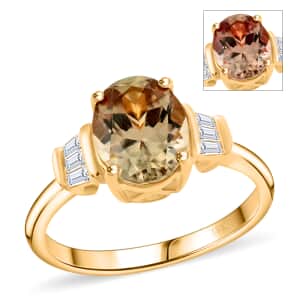 Iliana AAA Turkizite and G-H SI Diamond 2.25 ctw Ring in 18K Yellow Gold (Size 6.0)