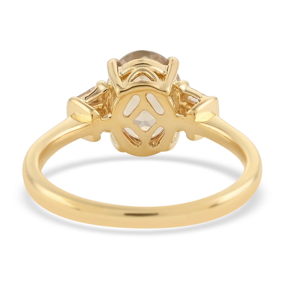 Iliana AAA Turkizite and G-H SI Diamond 2.25 ctw Ring in 18K Yellow Gold (Size 6.0) image number 3