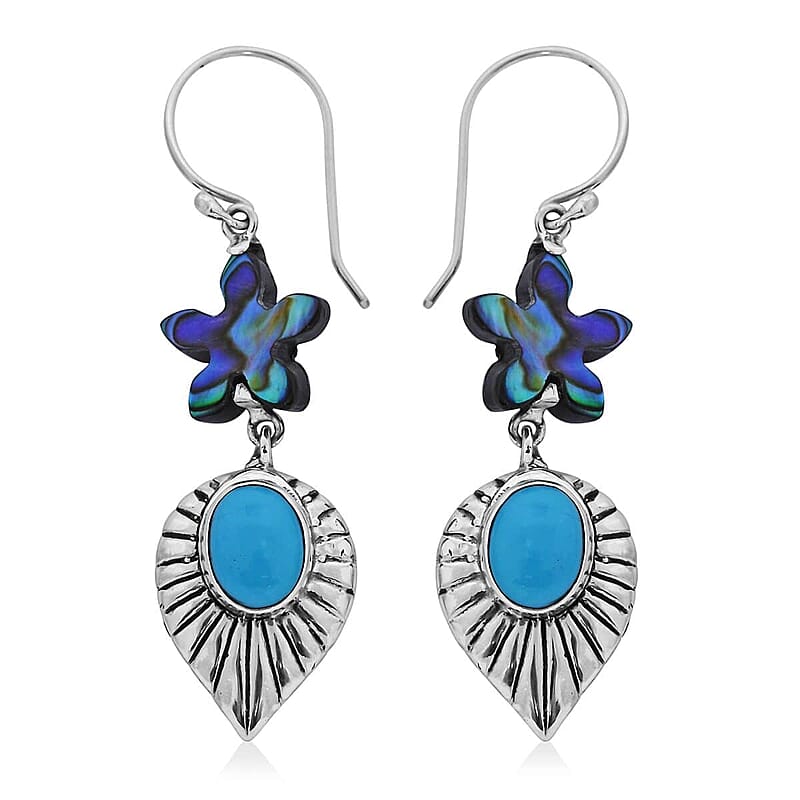 Bali Legacy Starfish Dangle Earrings in Sterling Silver 2.00 ctw
