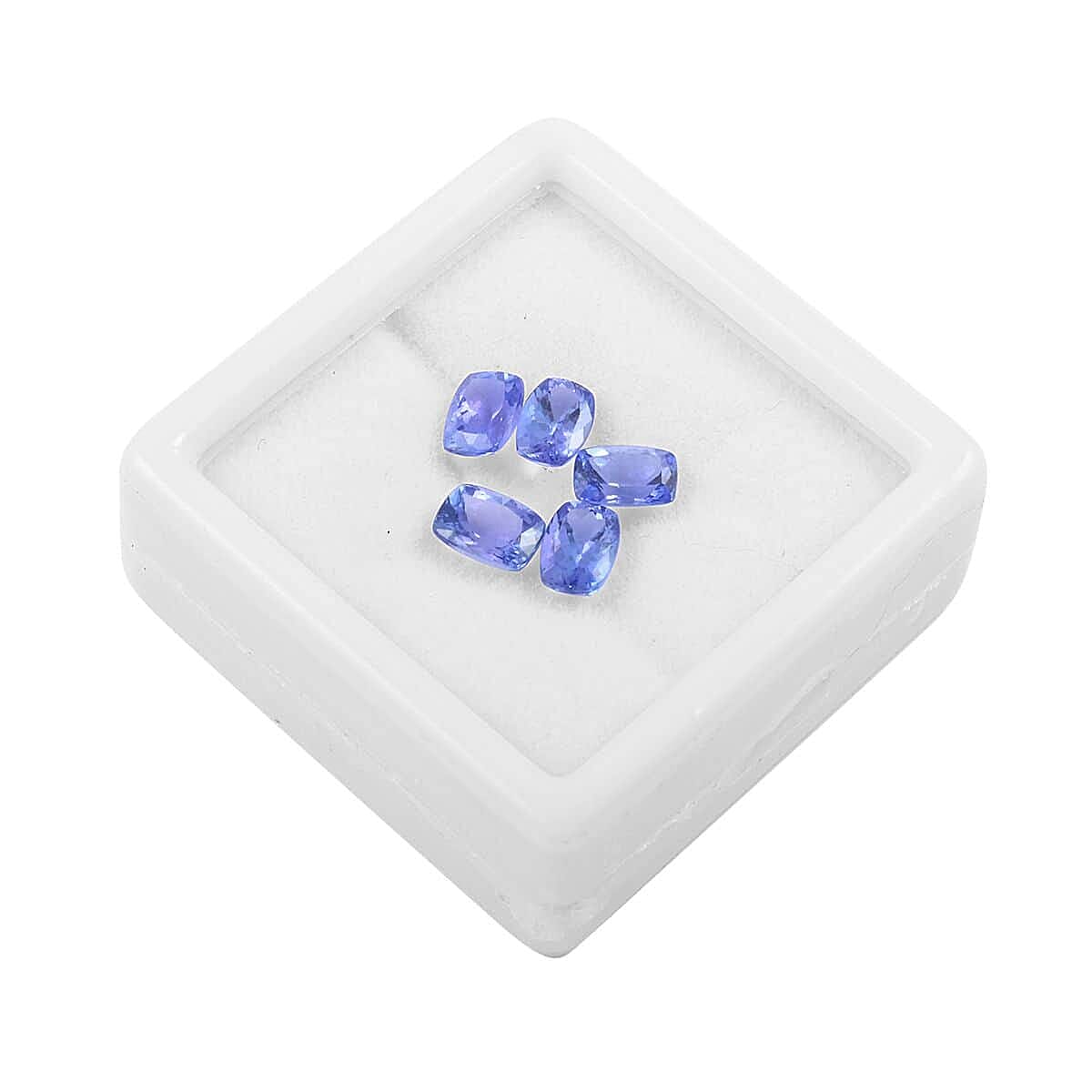 Premium Tanzanite Set of 5 (Cush 7x5 mm) 4.00 ctw, Loose Gemstones, Gemstone For Jewelry, Jewelry Stones, Tanzanite Gems For Jewelry Making