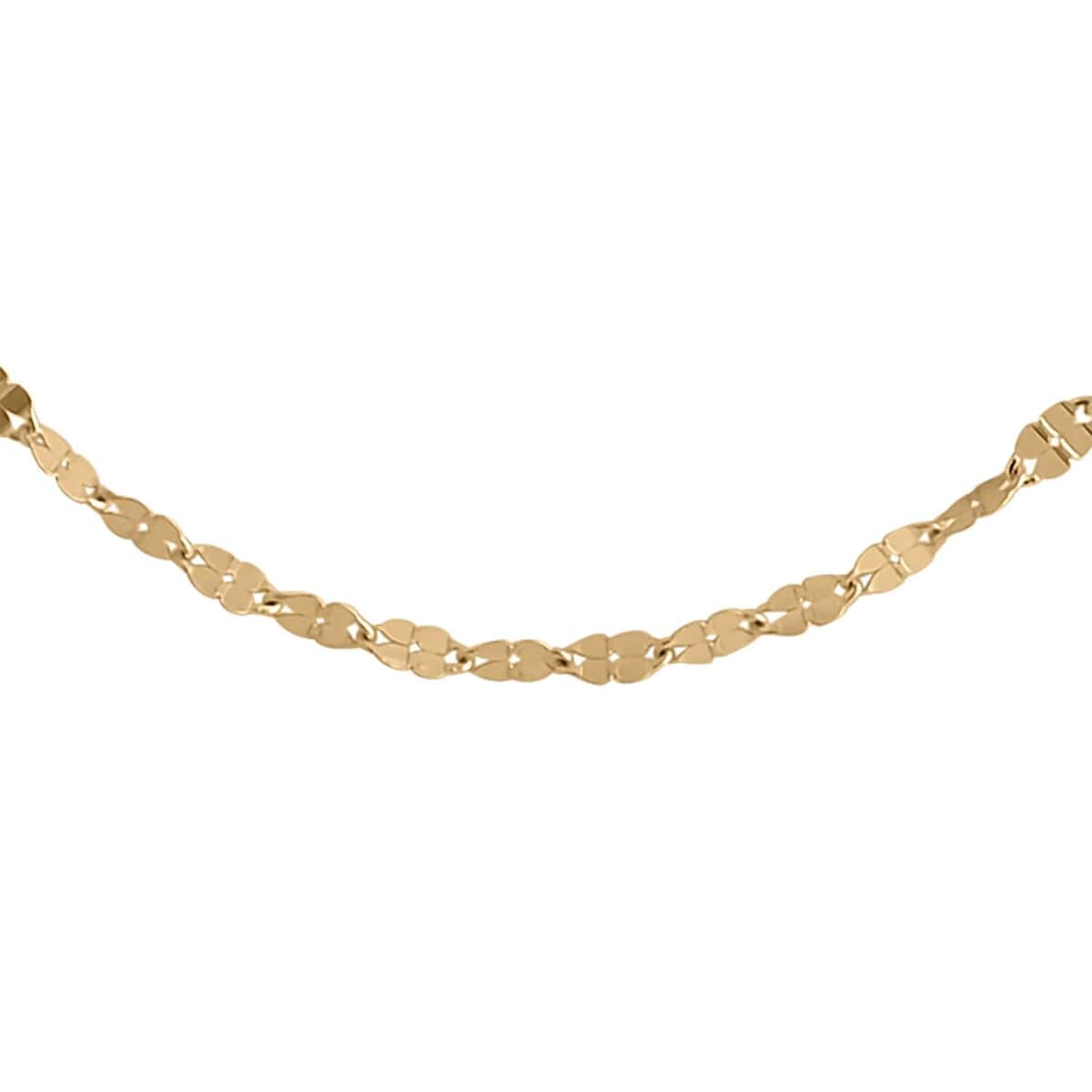 Clover Petali Italian Necklace in 10K Yellow Gold 2.20 Grams 60 Inches image number 0