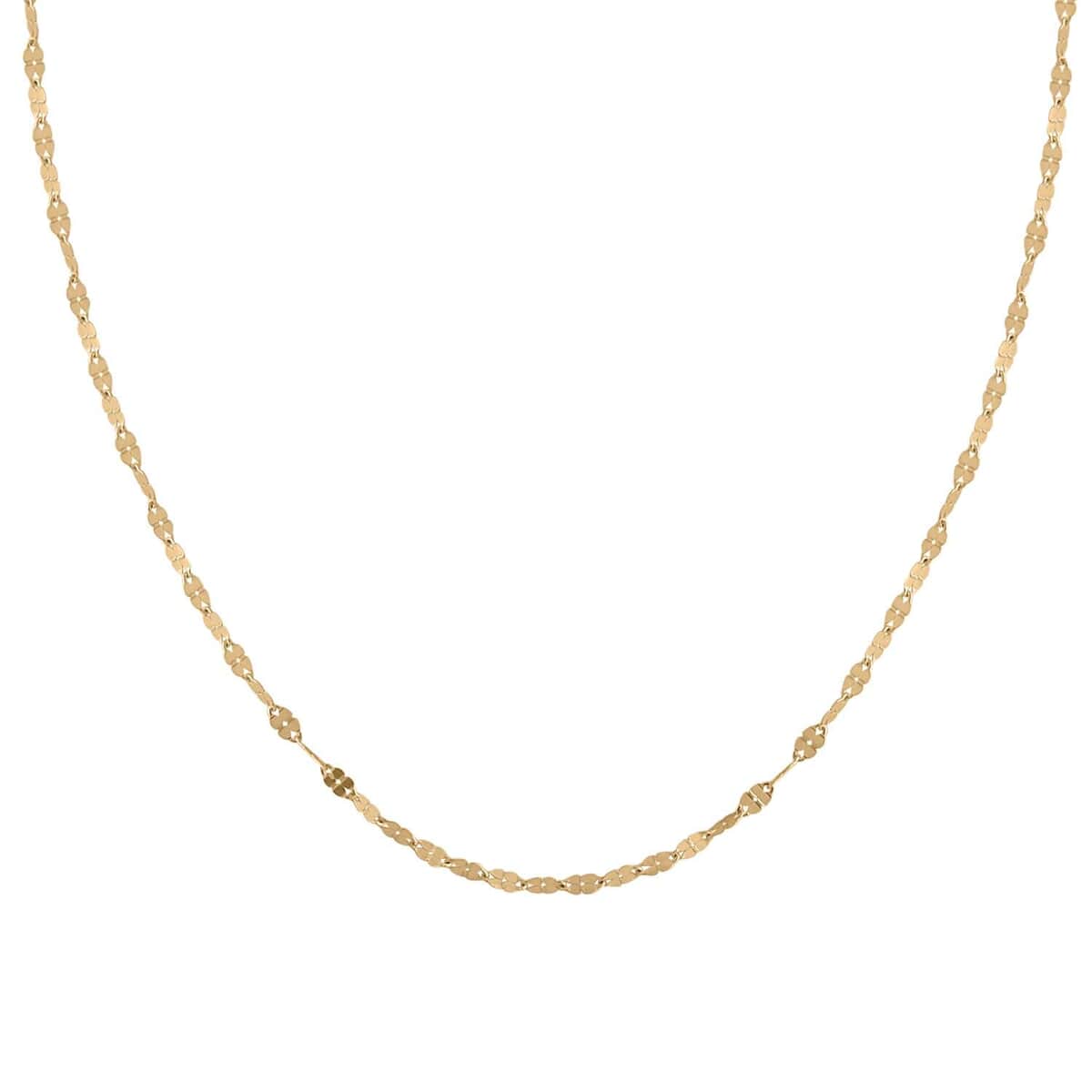 Clover Petali Italian Necklace in 10K Yellow Gold 2.20 Grams 60 Inches image number 2