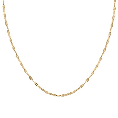 Clover Petali Italian Necklace in 10K Yellow Gold 2.20 Grams 60 Inches