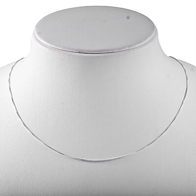 Sterling Silver Box Link Chain 18 Inches 1.93 Grams