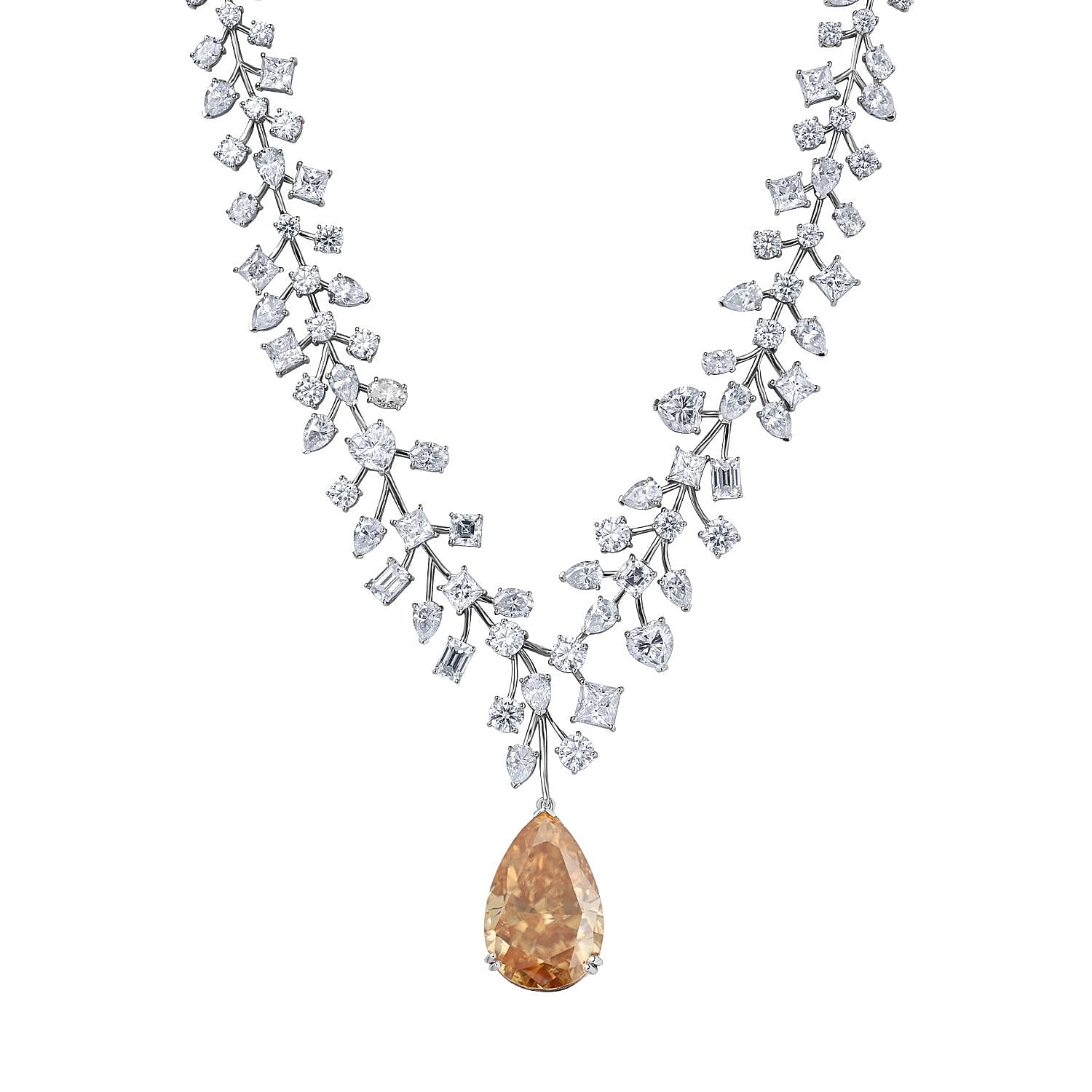 【HYERES LOR】Essence Silver(W) Moissanite Triple Necklace Amazon.com: Moissanite Luxury Diamond Sterling Silver