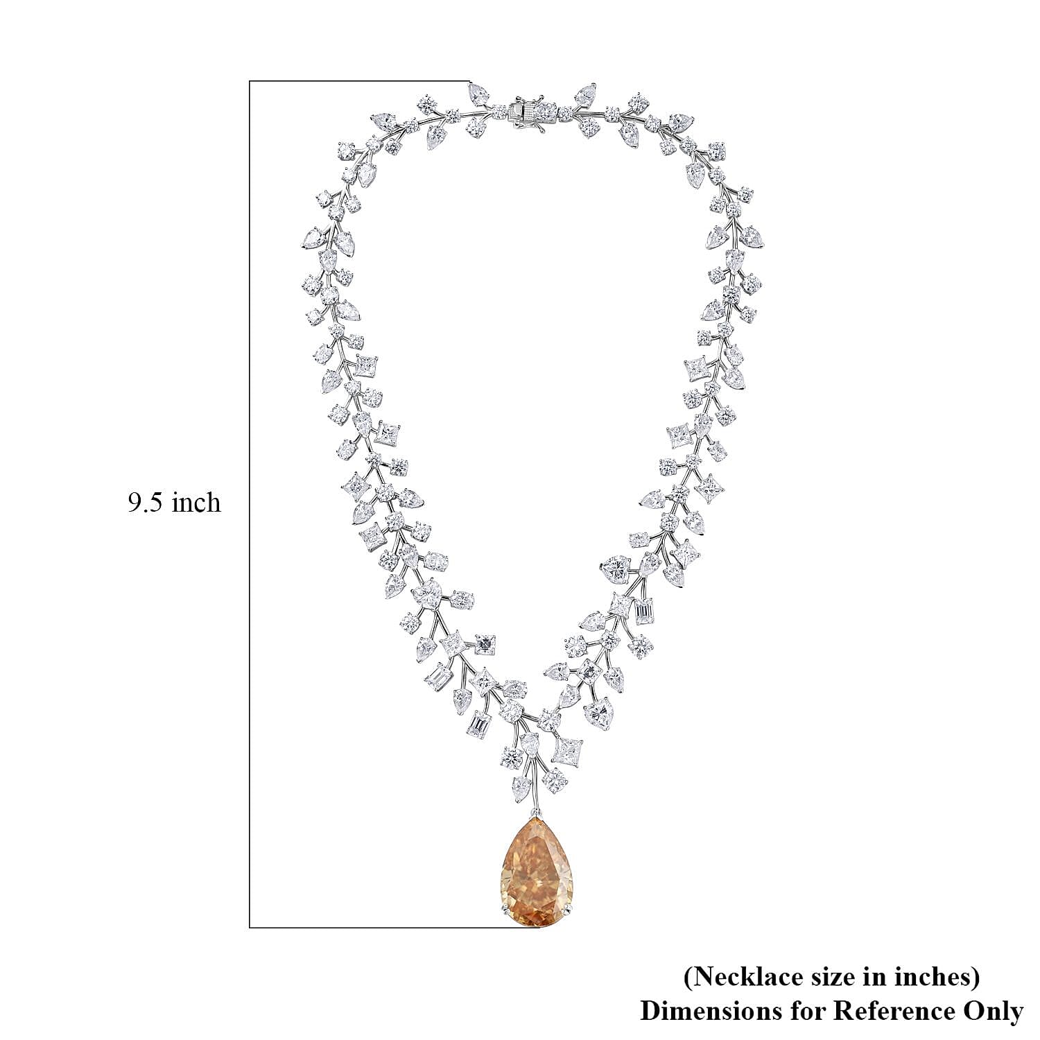 【HYERES LOR】Essence Silver(W) Moissanite Triple Necklace HYERES LOR】Essence Silver(W) Moissanite Triple Necklace