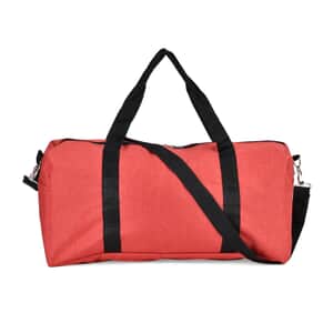 Red Color Durable and Lightweight Travel Bag with Handle Drop and Shoulder Strap
