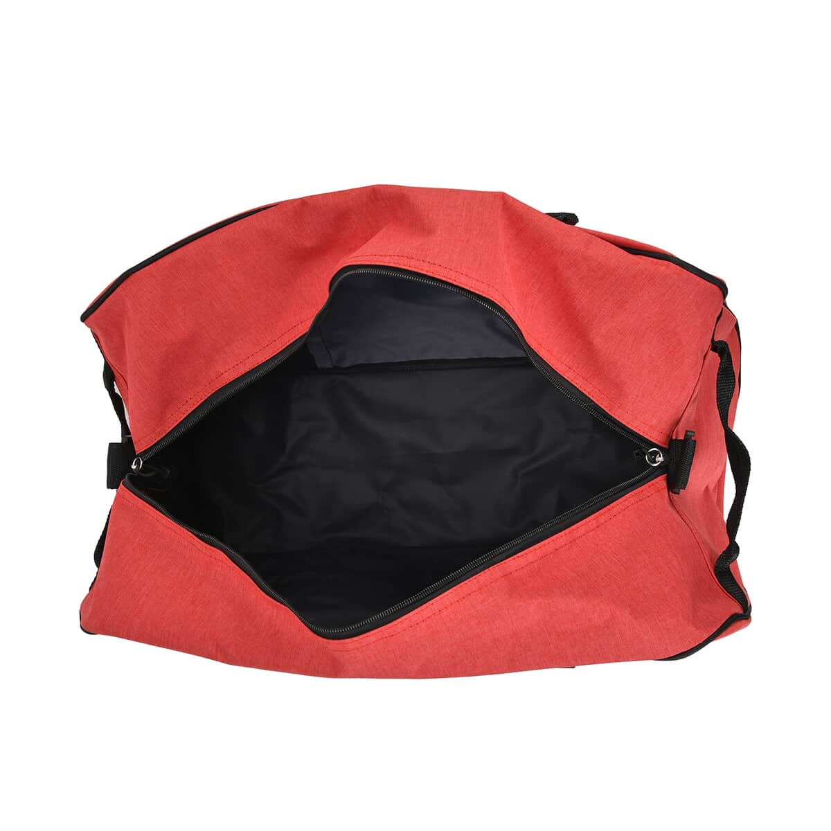 Red Weatherproof Travel Bag with Handle Drop and Detachable Shoulder Strap image number 4