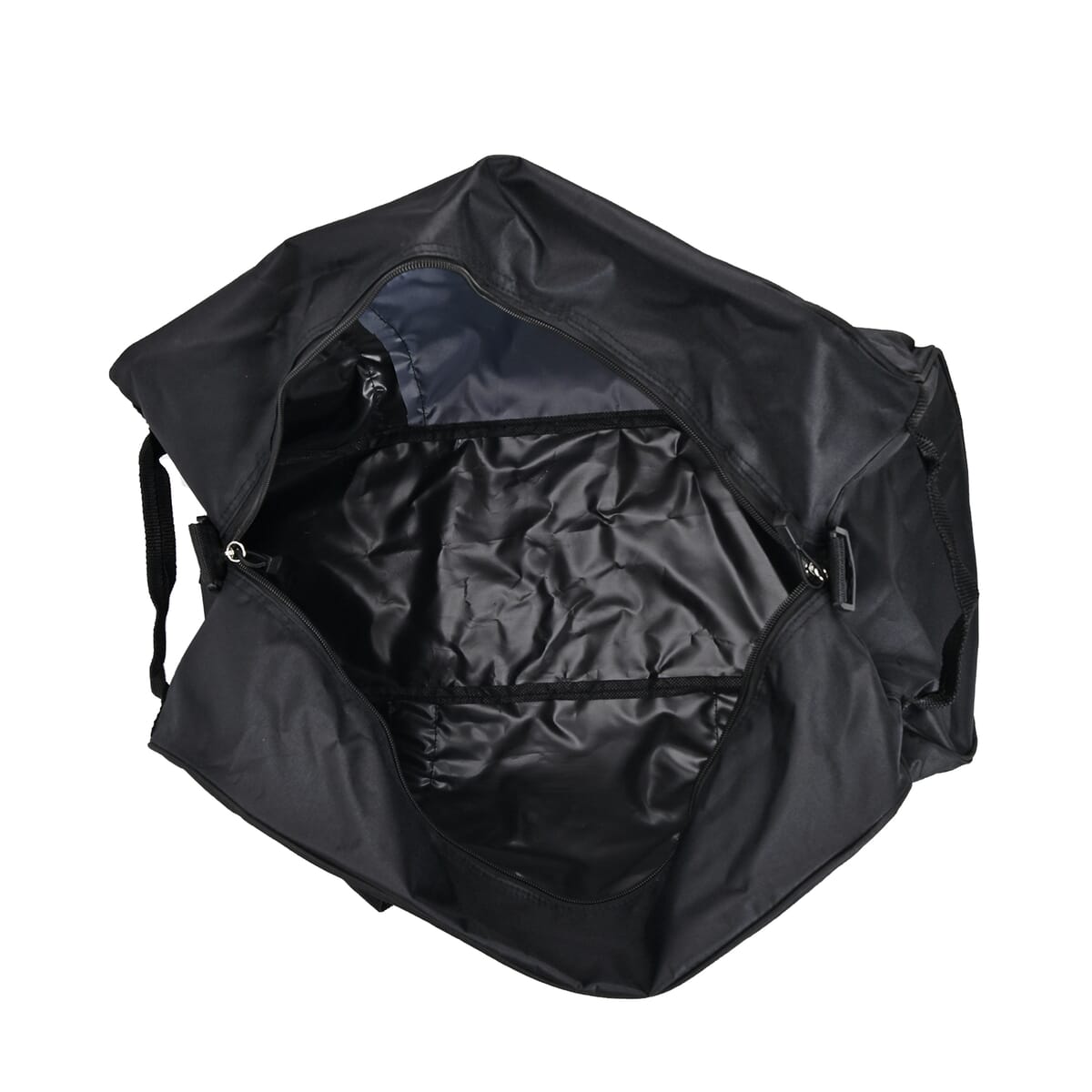 Black Weatherproof Travel Bag with Handle Drop and Detachable Shoulder Strap image number 4