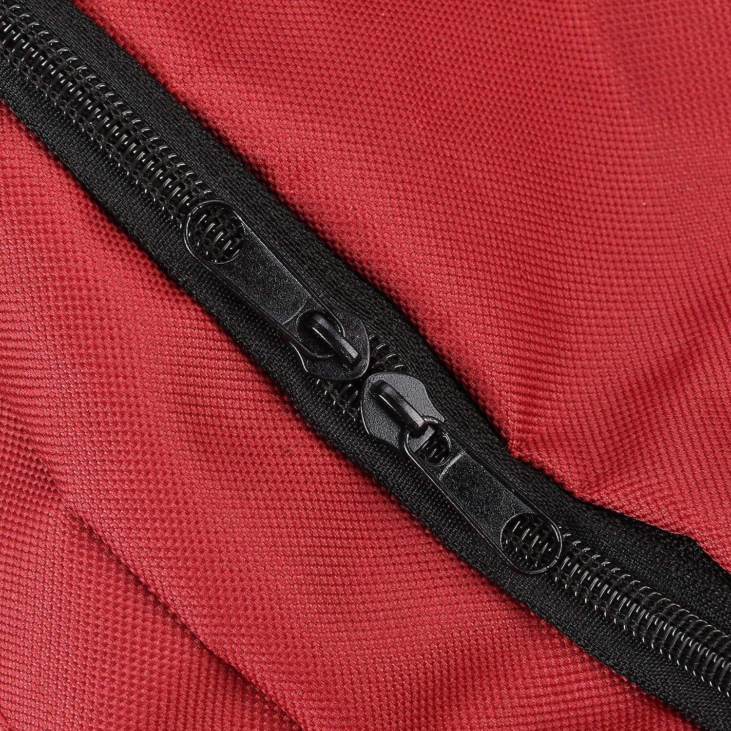 Red Polyester Large-capacity Travel Bag with Shoulder Strap