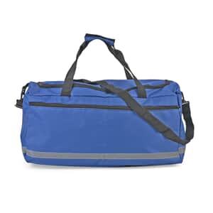 Navy Polyester Large-capacity Travel Bag with Shoulder Strap