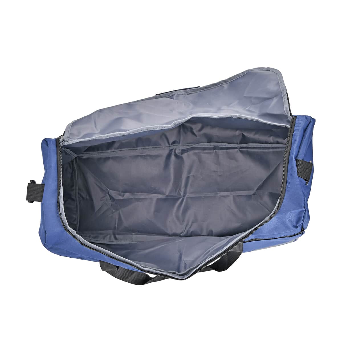 Navy Polyester Large-capacity Travel Bag with Shoulder Strap image number 4