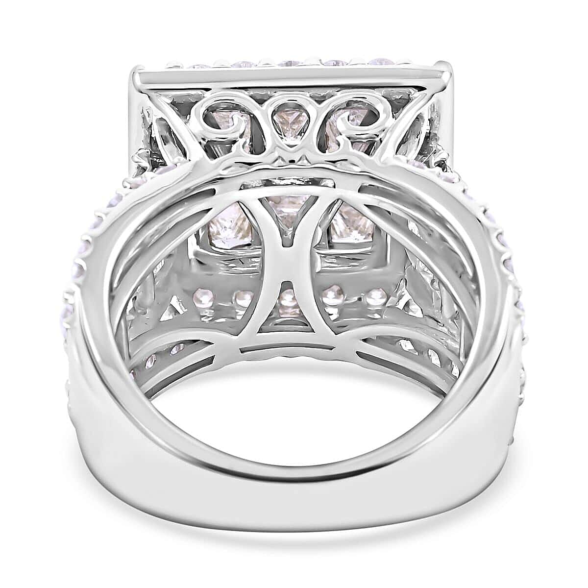 10K White Gold G-H I2 Diamond Ring (Size 10.5) 10 Grams 4.00 ctw image number 4