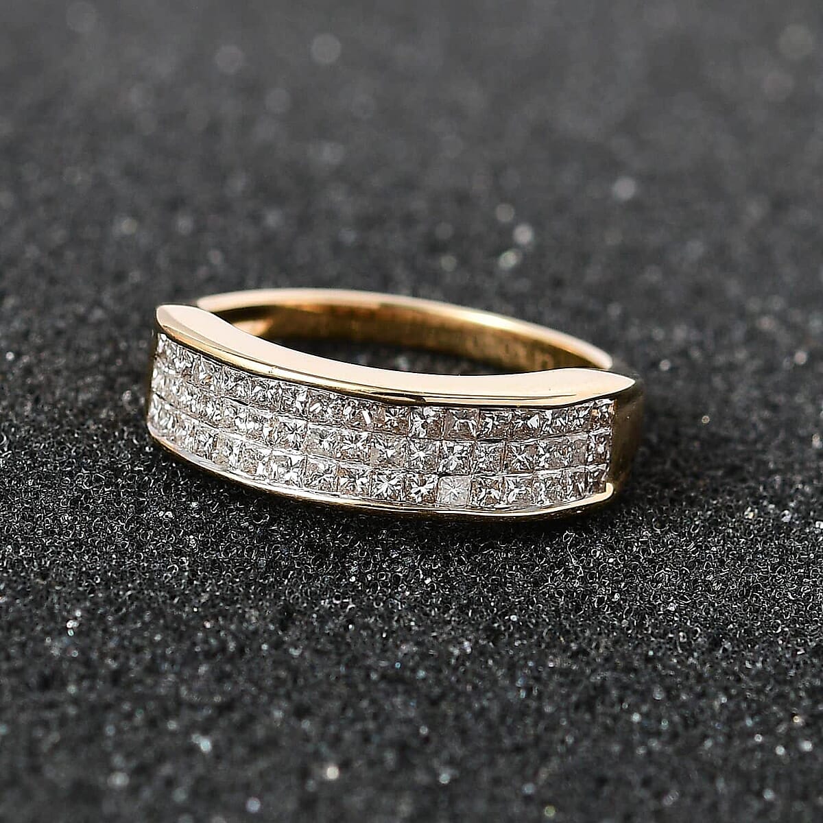 Luxoro 14K Yellow Gold G-H I1-I2 Diamond Ring (Size 10.5) 1.00 ctw image number 1