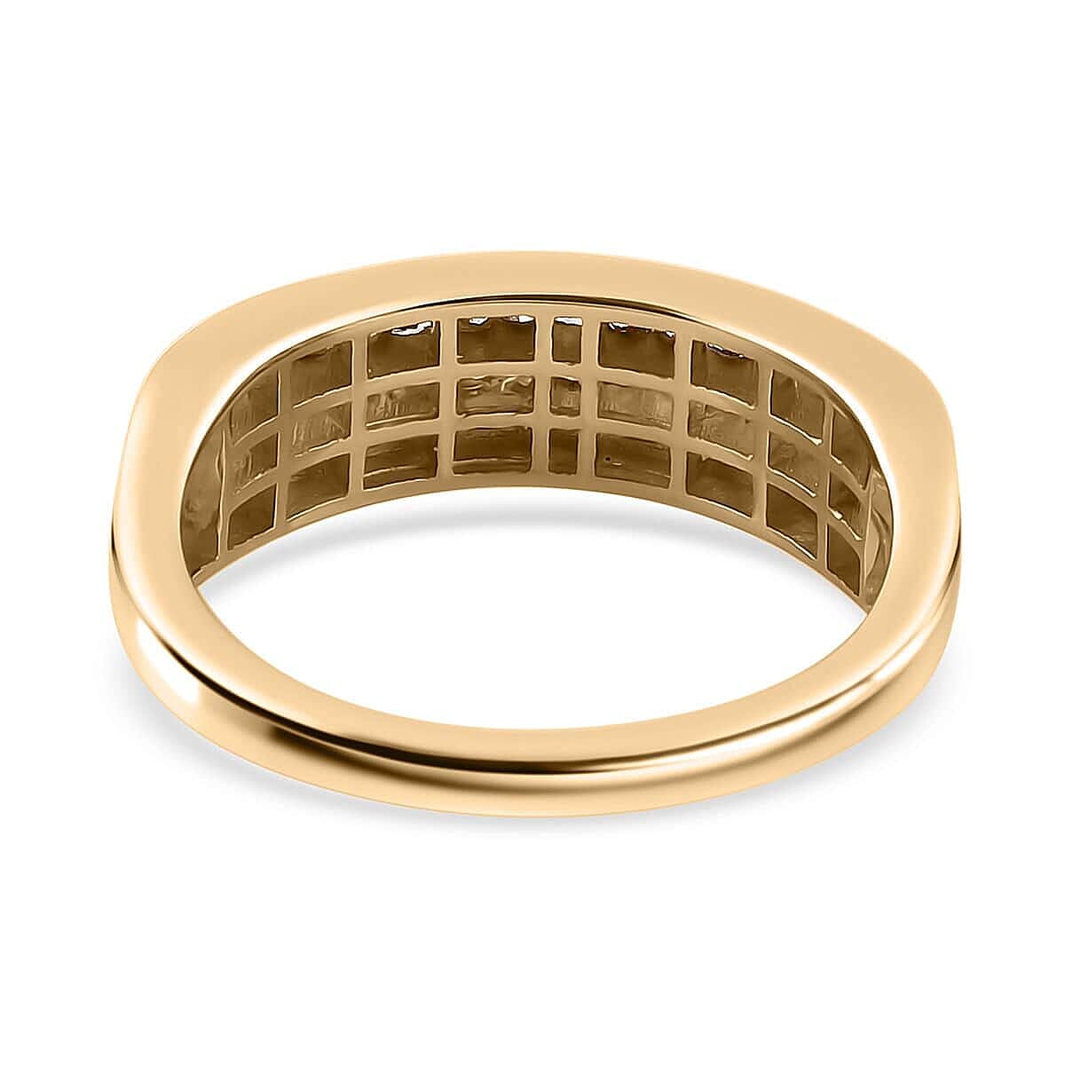 Luxoro 14K Yellow Gold G-H I1-I2 Diamond Ring (Size 10.5) 1.00 ctw image number 4