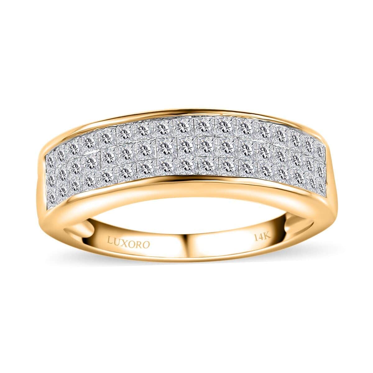 Luxoro 14K Yellow Gold G-H I1-I2 Diamond Ring (Size 12.0) 1.00 ctw image number 0