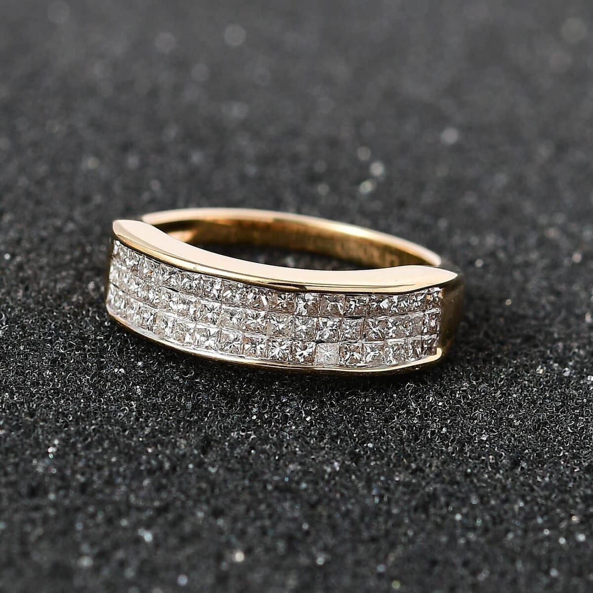 Luxoro 14K Yellow Gold G-H I1-I2 Diamond Ring (Size 12.0) 1.00 ctw image number 1