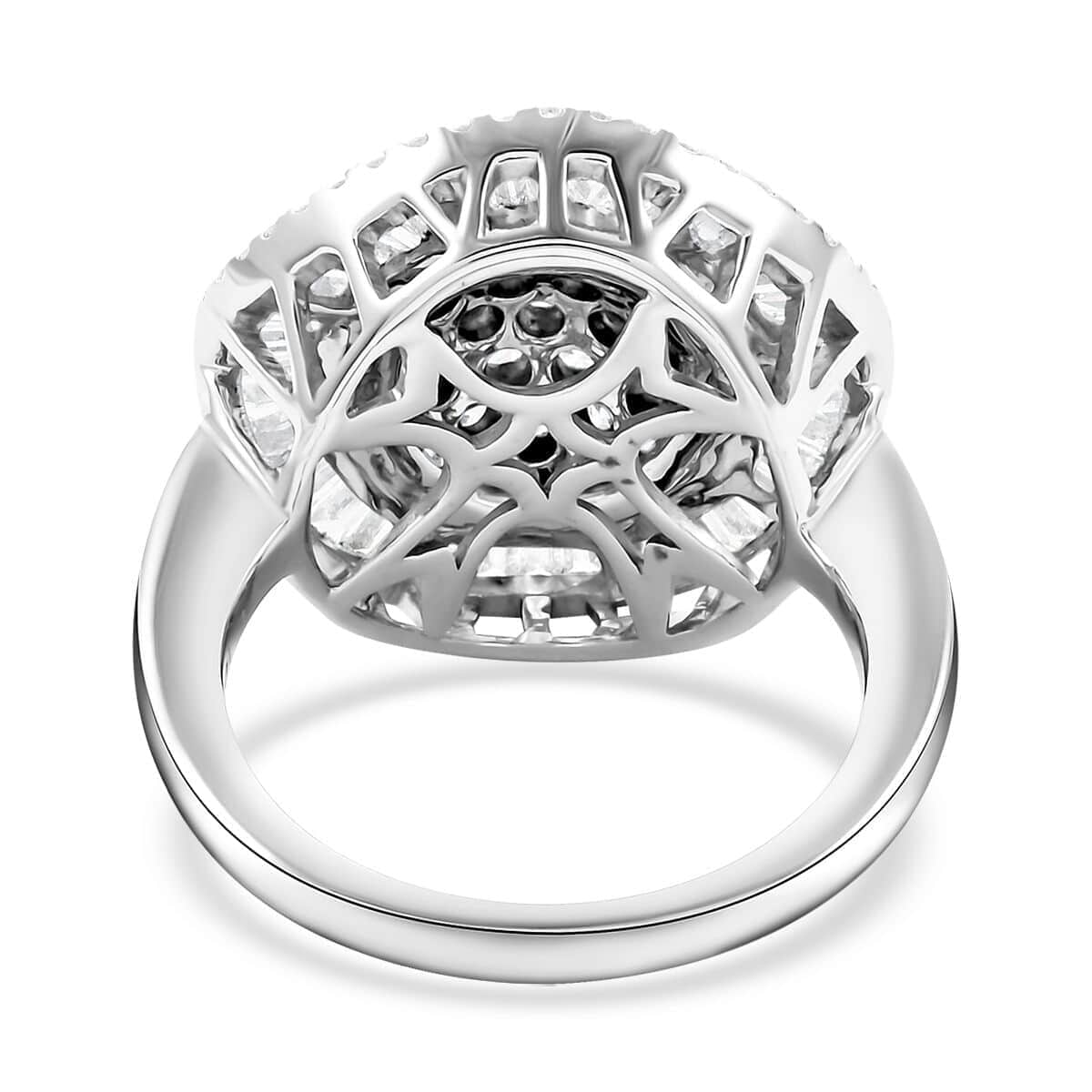 14K White Gold H SI3 Diamond Ring (Size 8.5) 9 Grams 2.00 ctw image number 4
