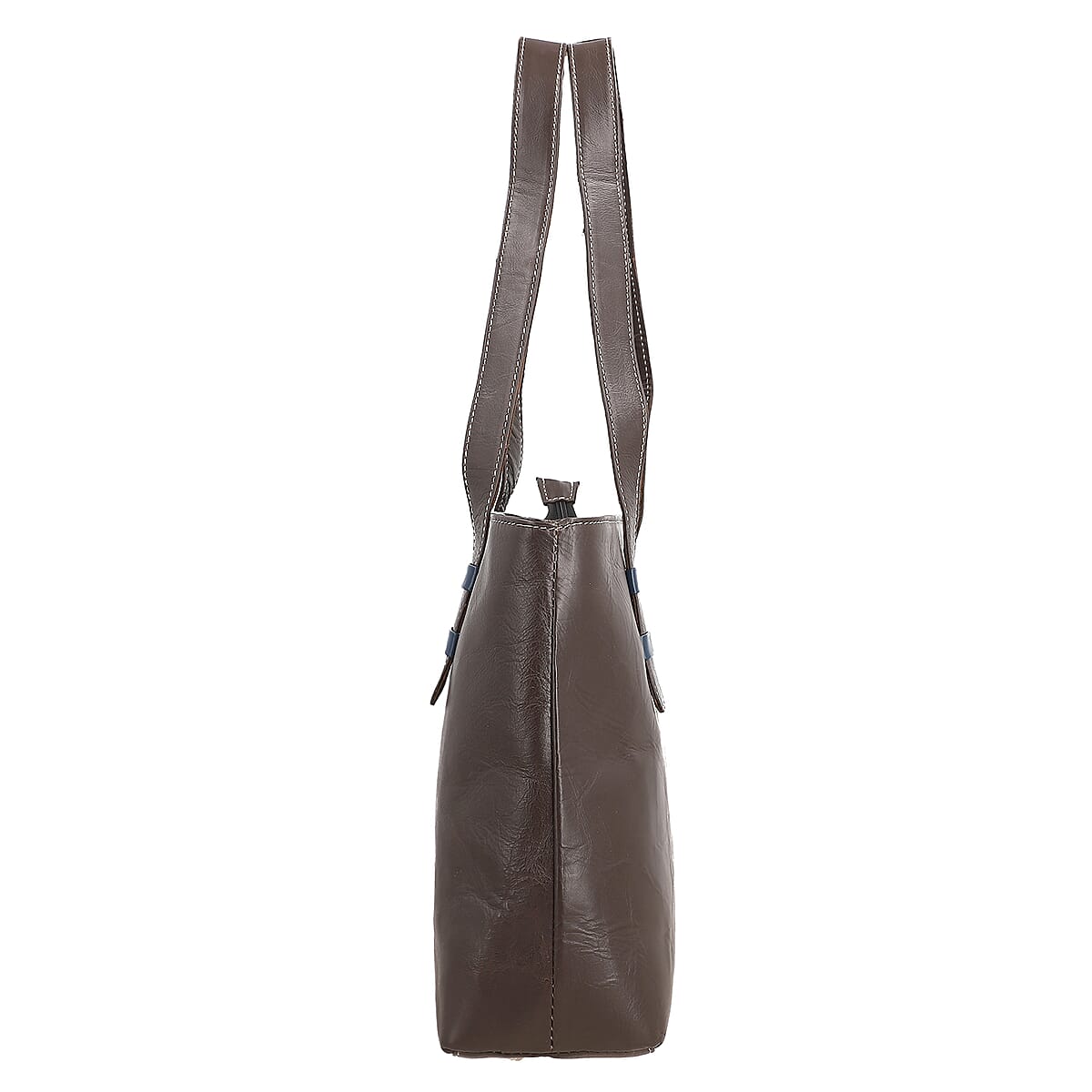 Brown Genuine Leather Tote Bag image number 4