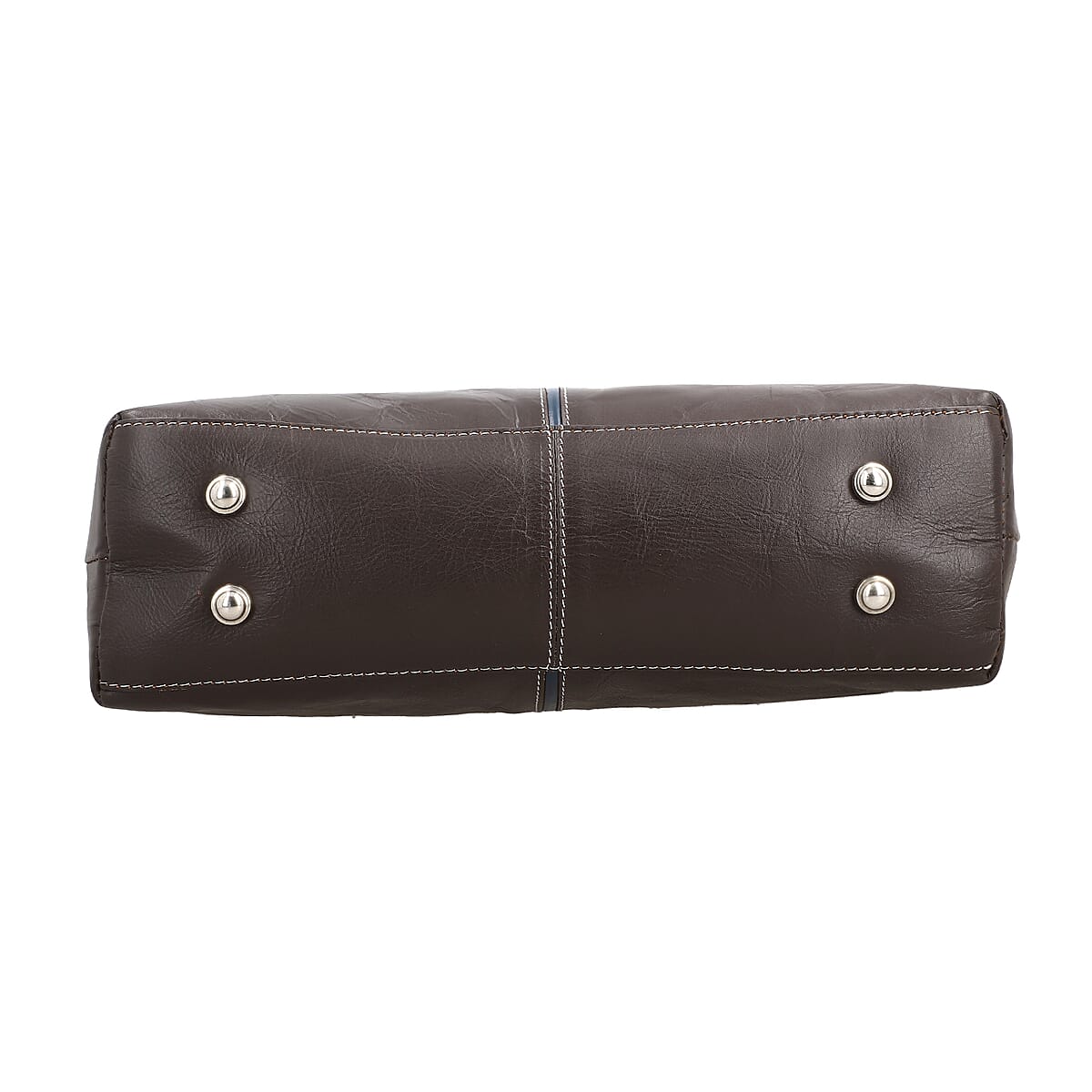 Brown Genuine Leather Tote Bag image number 5