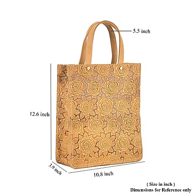 Italy Retro Noble Collection Yellow Genuine Leather Crossbody Bag With Handle Drop and Shoulder Strap