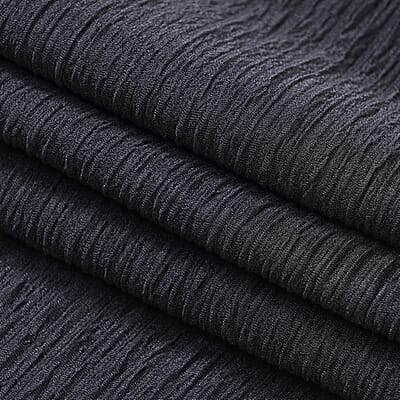 Tamsy Set of 2 Black and Blue Textured Knit Pant - One Size Fits Most