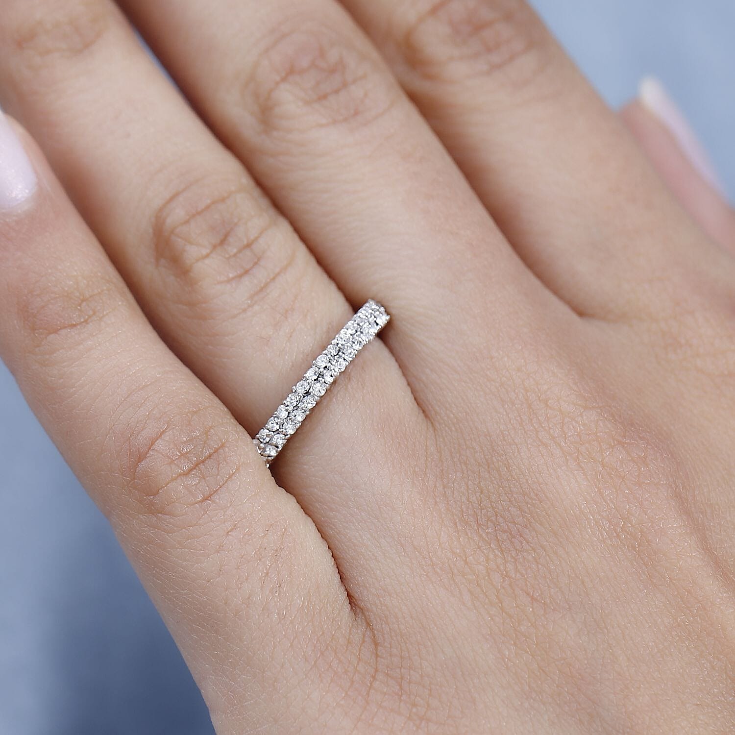 Designer Premium Austrian Crystal Ring in Platinum Over Sterling Silver (Size 10.0)