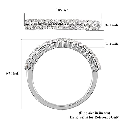 Designer Premium Austrian Crystal Ring in Platinum Over Sterling Silver (Size 10.0)