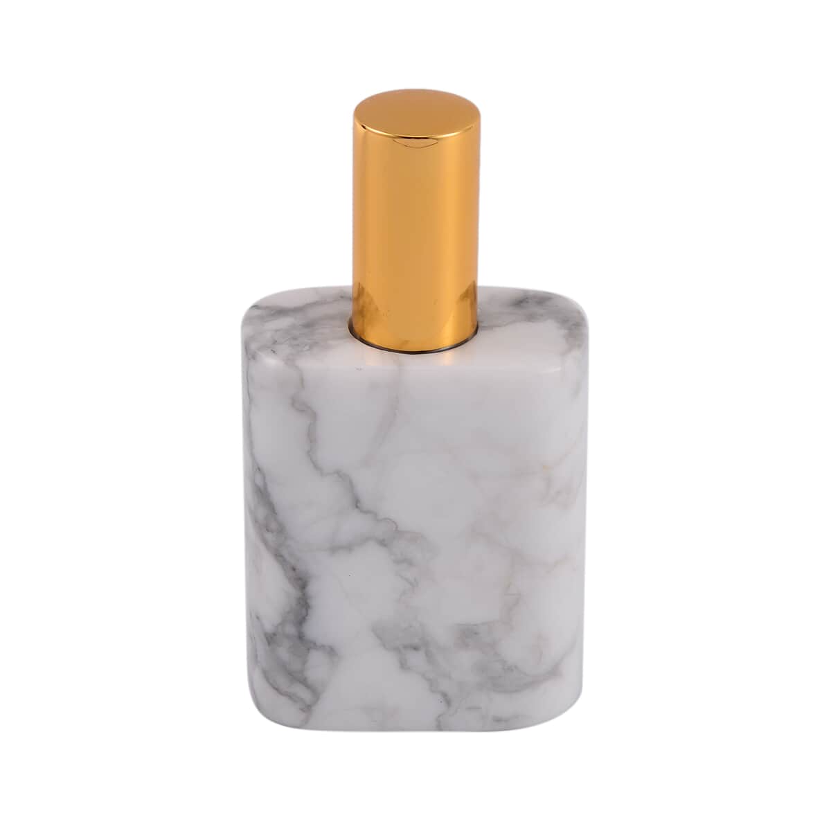 White Howlite Gemstone Perfume Bottle with Cleaning Brush image number 0