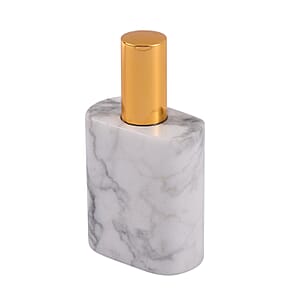 White Howlite Gemstone Perfume Bottle with Cleaning Brush