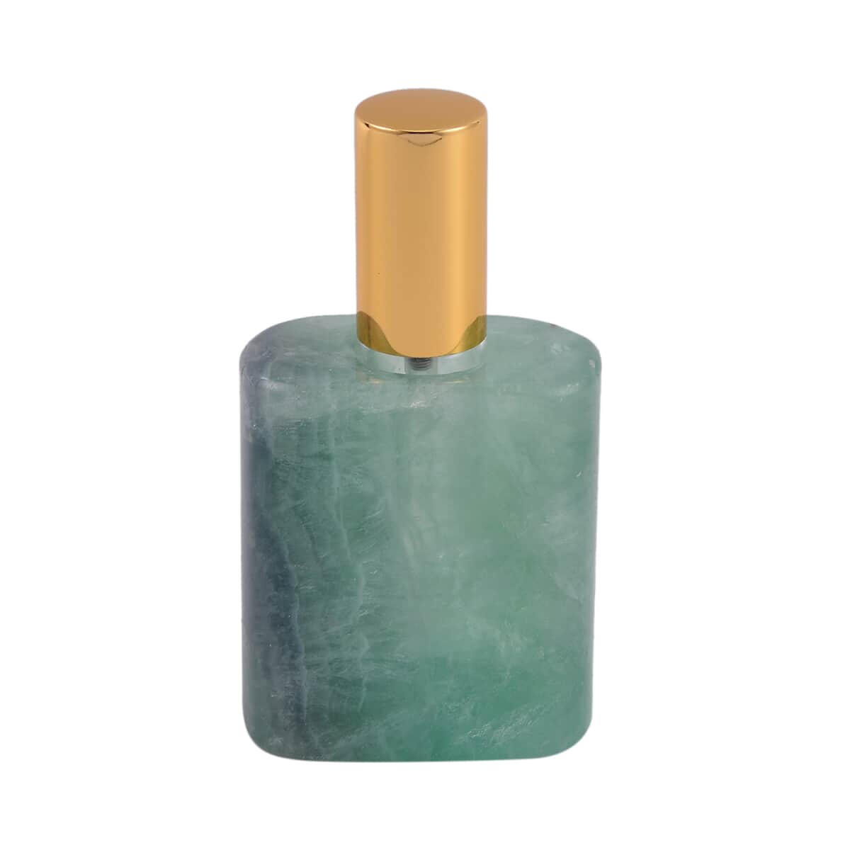 Fluorite Gemstone Perfume Bottle with Cleaning Brush image number 0