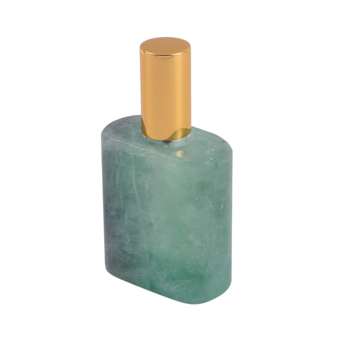 Fluorite Gemstone Perfume Bottle with Cleaning Brush image number 2