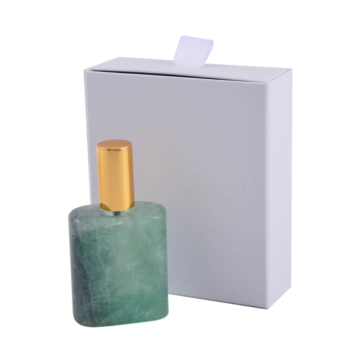 Fluorite Gemstone Perfume Bottle with Cleaning Brush image number 4