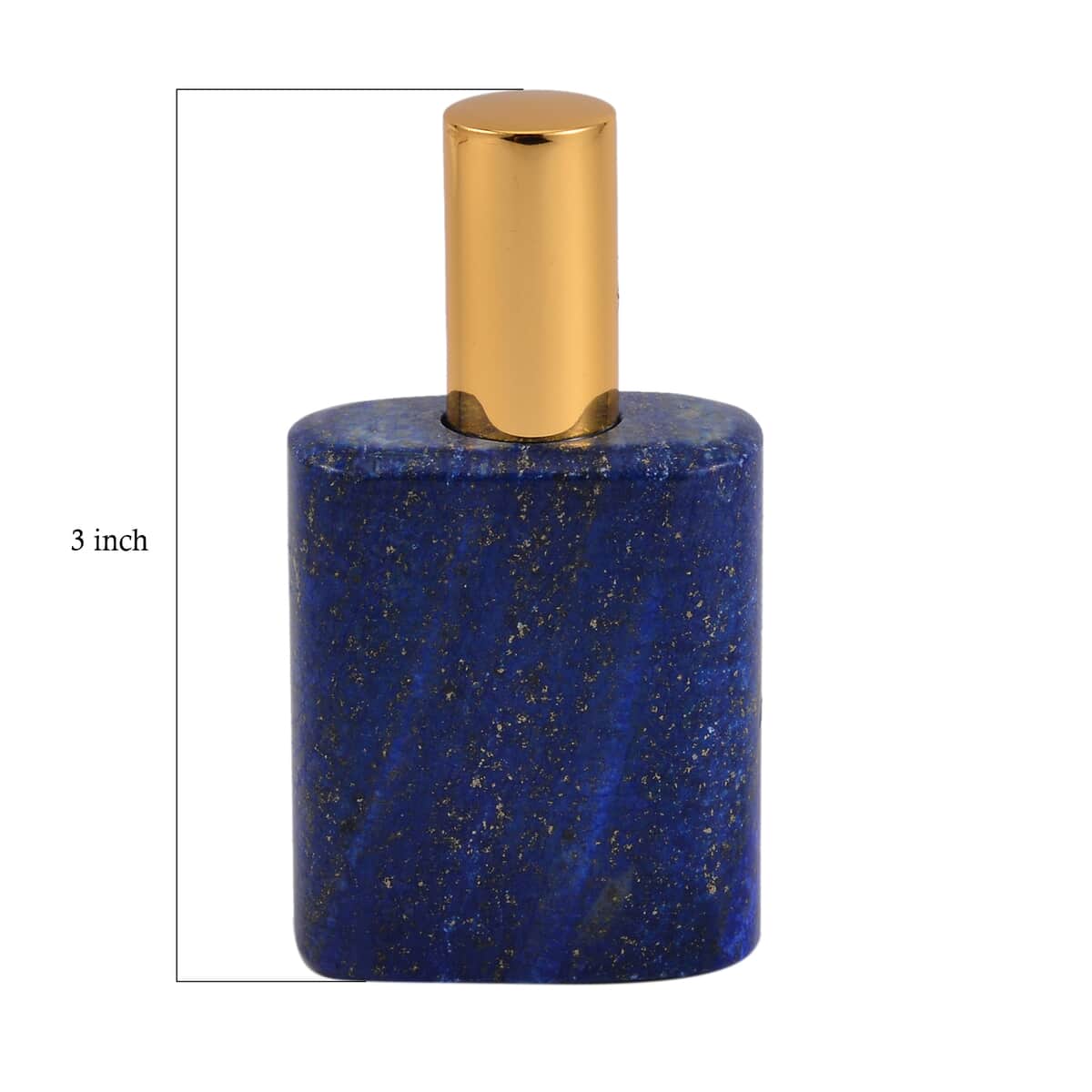 Lapis Lazuli Gemstone Perfume Bottle with Cleaning Brush image number 6