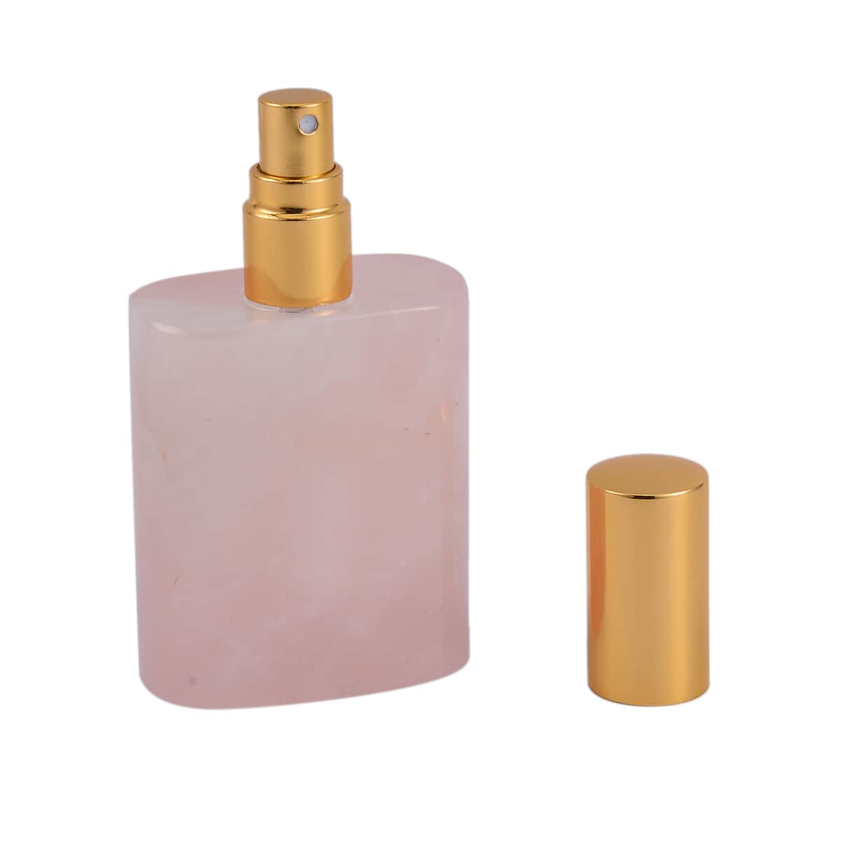 Rose Quartz Gemstone Perfume Bottle with Cleaning Brush image number 3