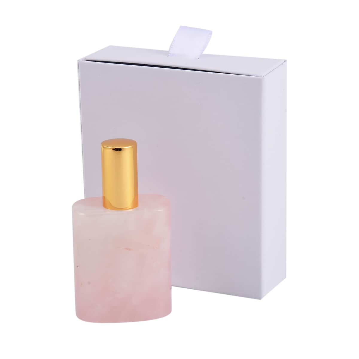 Rose Quartz Gemstone Perfume Bottle with Cleaning Brush image number 4