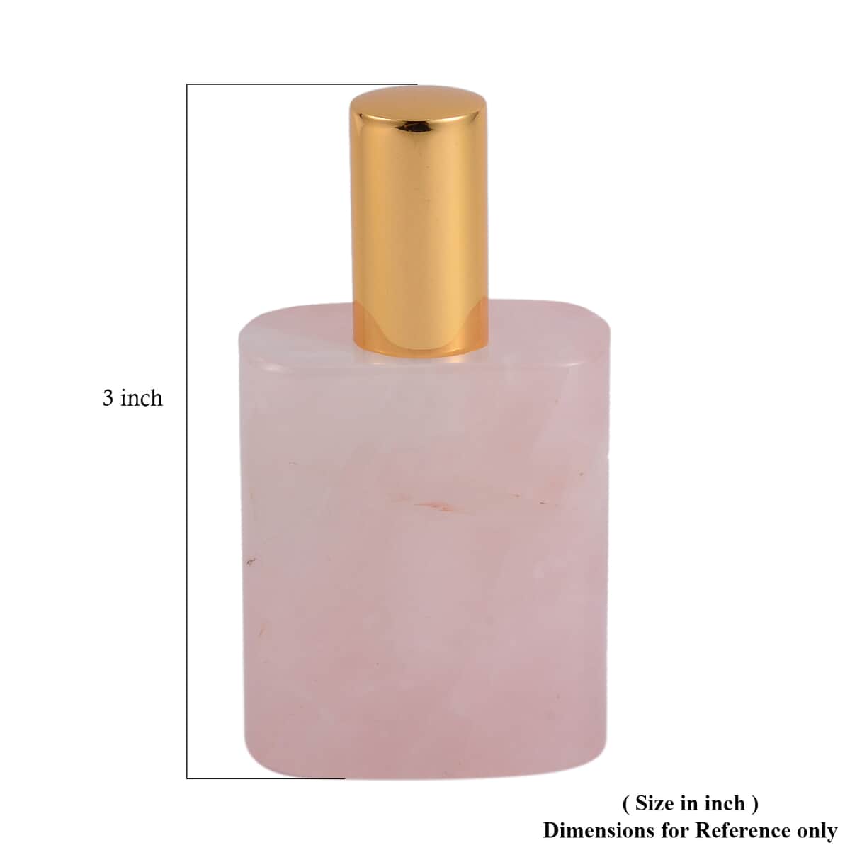 Rose Quartz Gemstone Perfume Bottle with Cleaning Brush image number 6