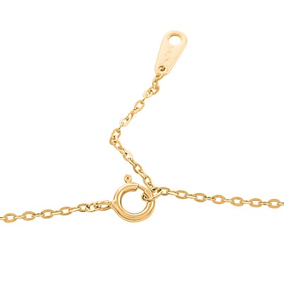 Simulated Diamond Bow Necklace 18 Inches in 14K Yellow Gold Over Sterling Silver 2.40 ctw