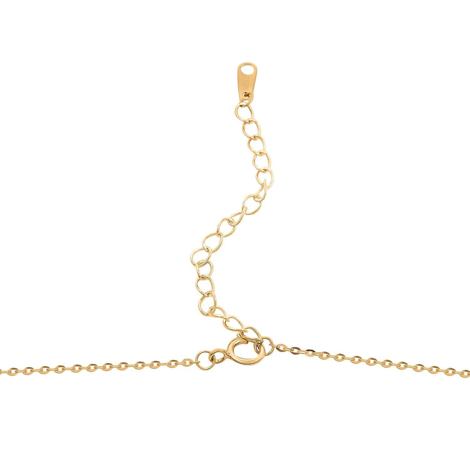 Simulated Diamond Bow Necklace 18 Inches in 14K Yellow Gold Over Sterling Silver 4.50 ctw