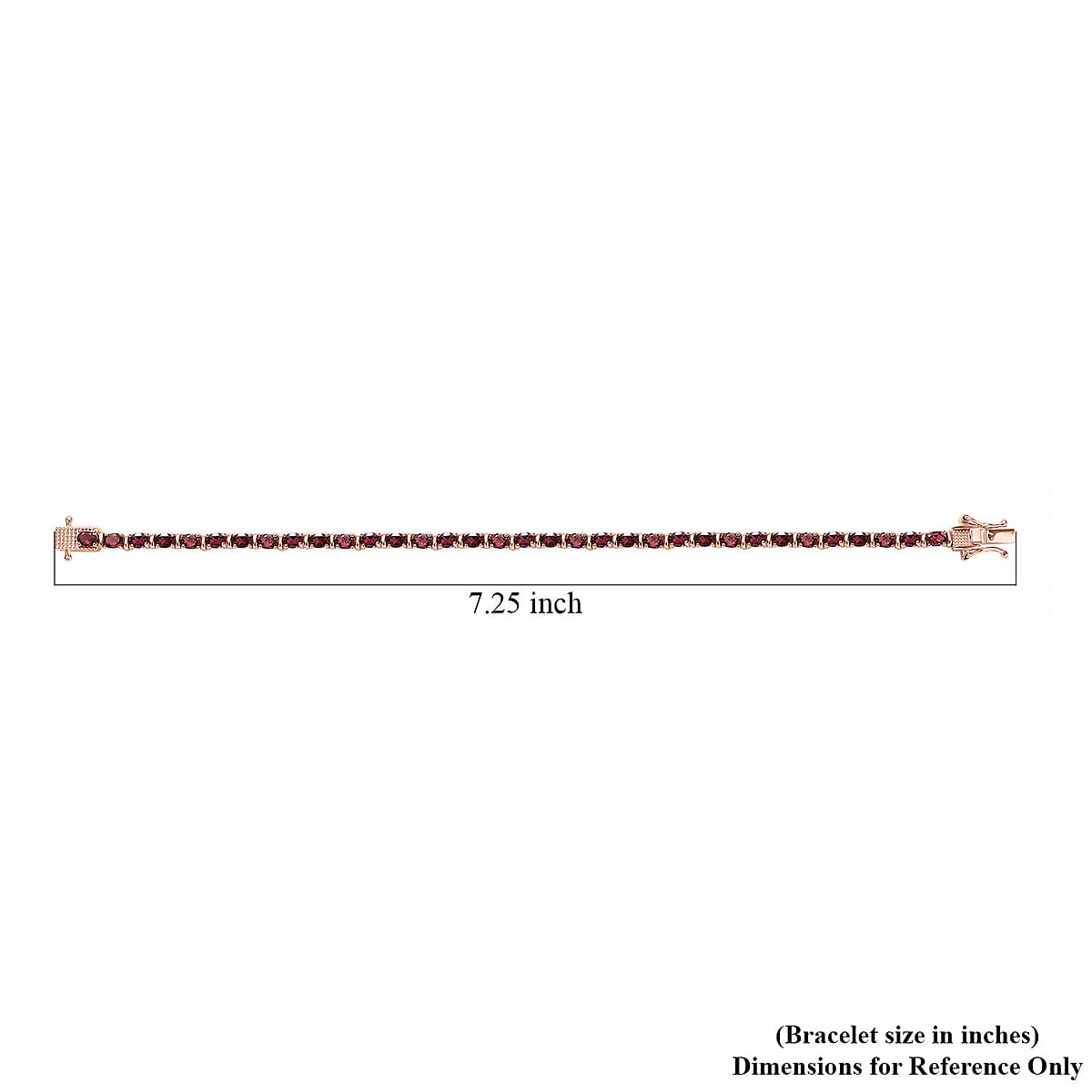 Premium Ouro Fino Rubellite Tennis Bracelet in Vermeil Rose Gold Over Sterling Silver (7.25 In) 7.00 ctw image number 4
