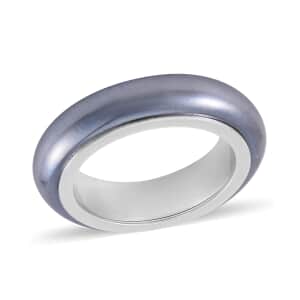 Terahertz Movable Band Ring in Rhodium Over Sterling Silver (Size 7.0) 15.00 ctw