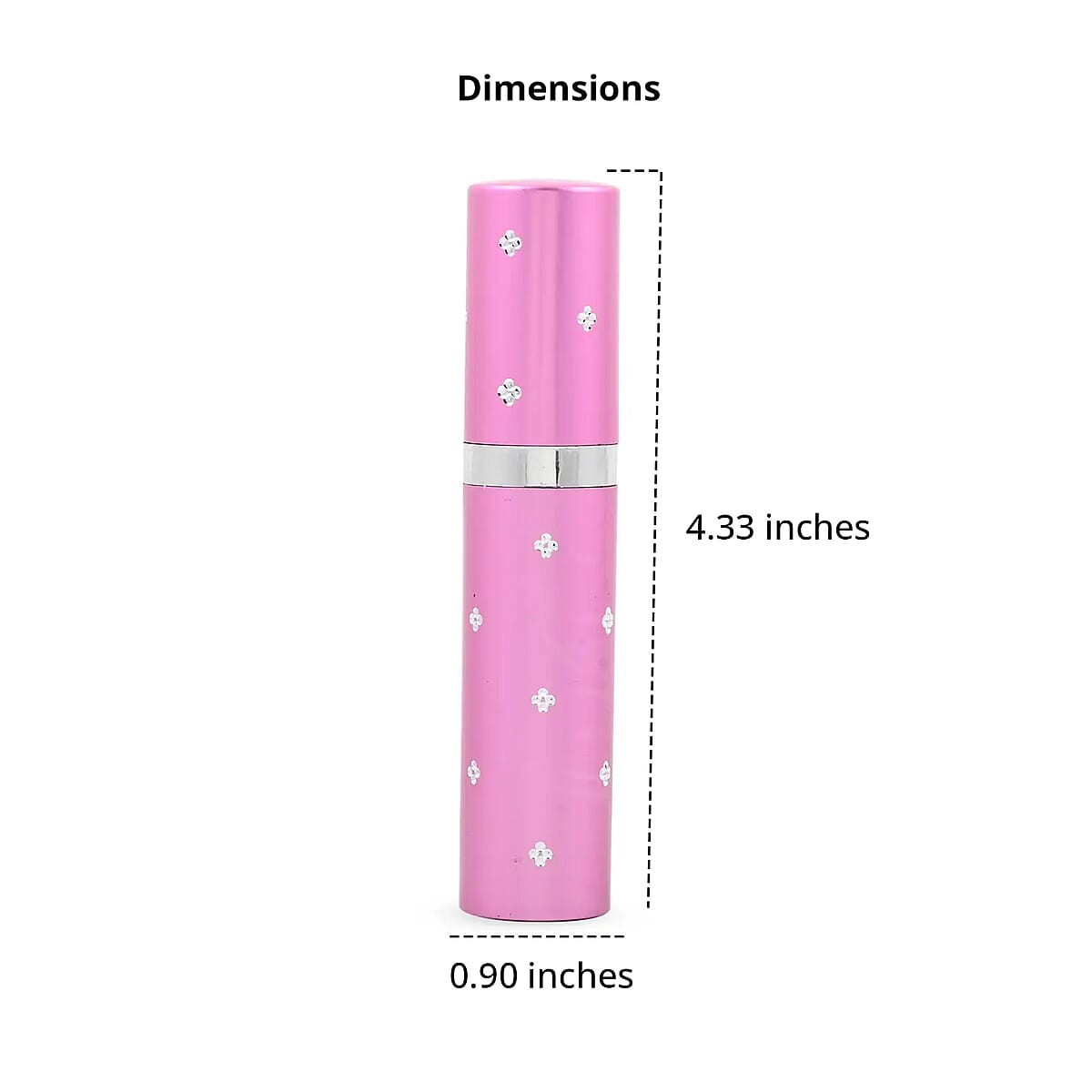 Lipstick Stun Gun For Self Defence With High Power LED Flashlight, Rechargeable Stun Gun With 3 Level Setting, Waterproof Personal Safety Tool -Pink image number 4