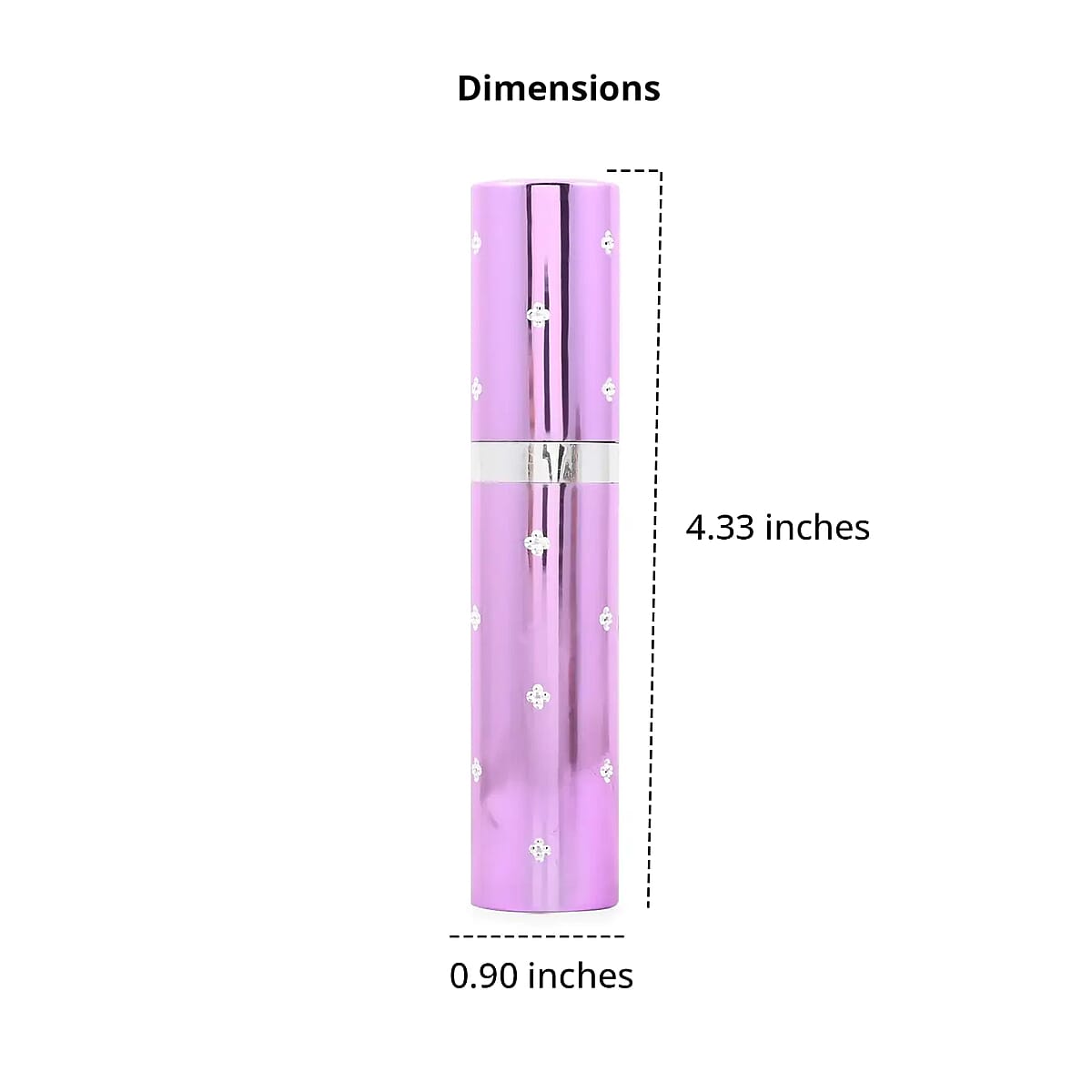 Lipstick Stun Gun For Self Defence With High Power LED Flashlight, Rechargeable Stun Gun With 3 Level Setting, Waterproof Personal Safety Tool -Purple image number 4