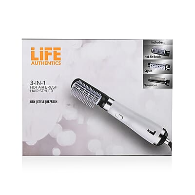 Closeout Life Authentics 3 -IN- 1 Hot Air Brush Hair Styler