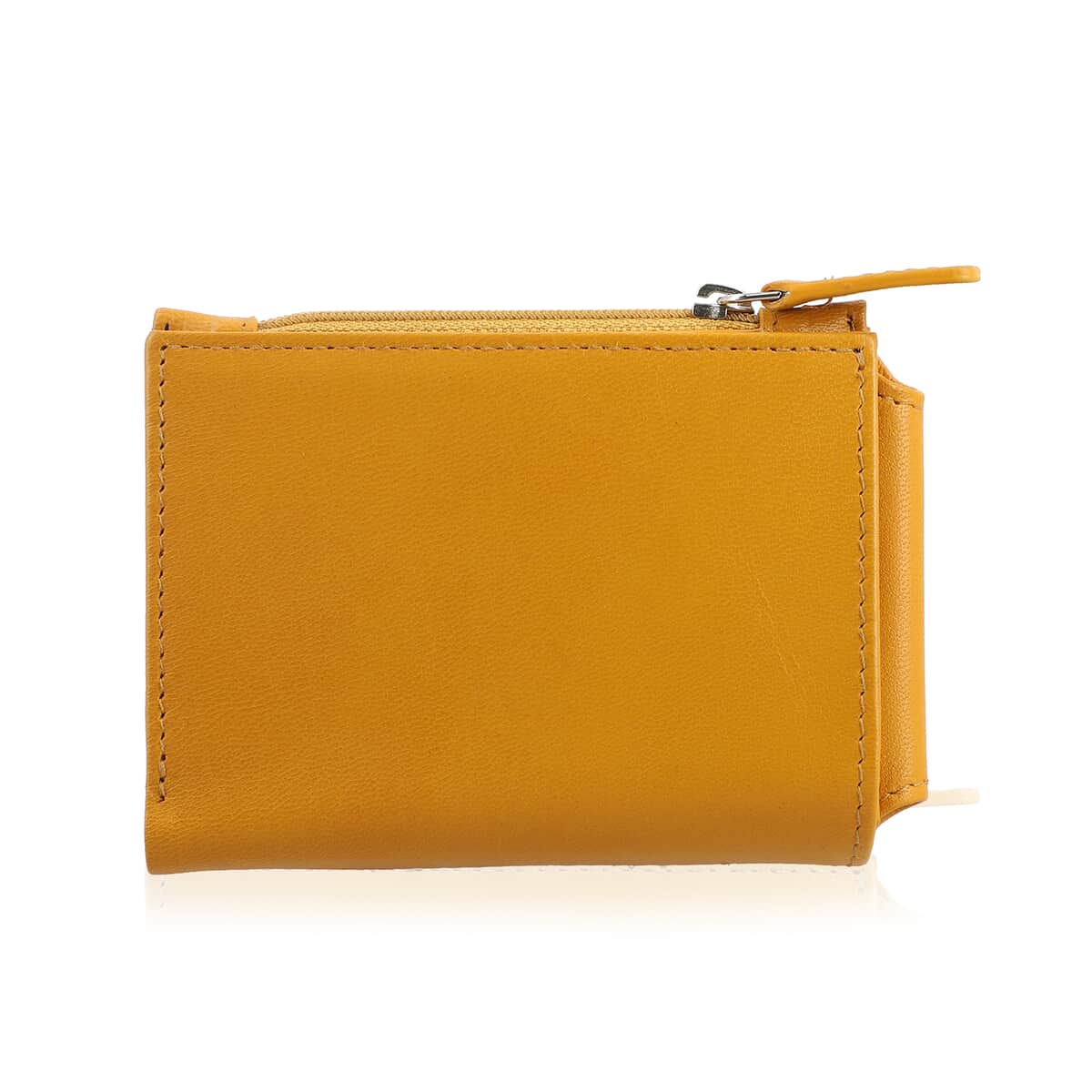 Mustard Genuine Leather Shoulder Bag and Wallet image number 4